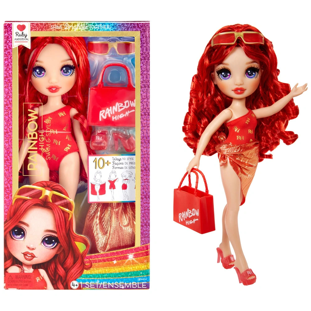 Rainbow High Swim & Style Ruby Fashion Doll - TOYBOX Toy Shop