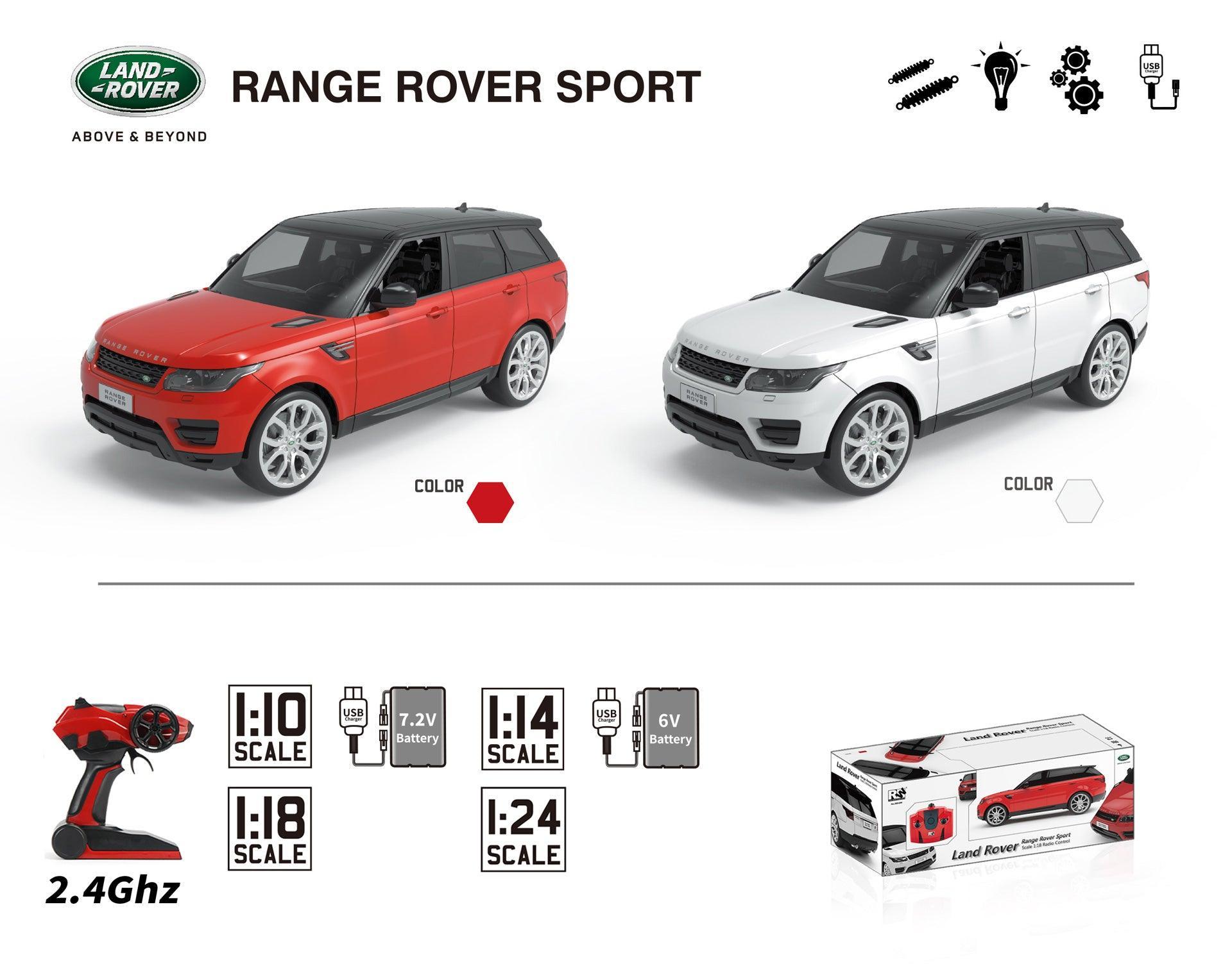 Range Rover Sport Remote Control Car with Lights 1:14 Scale - Assortme ...