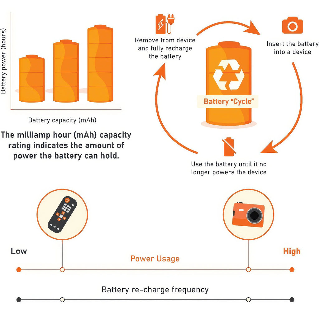 Rechargeable AAA Nimh High-capacity Batteries, 4 Pack