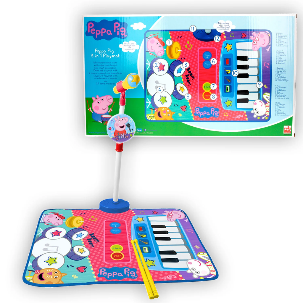 REIG Peppa Pig 3-in-1 Playmat Multicolour - TOYBOX Toy Shop