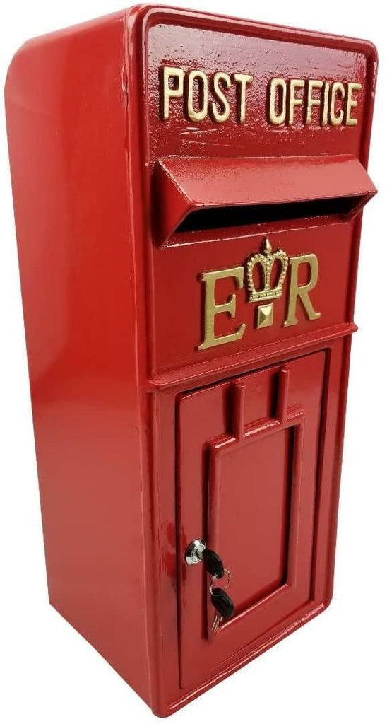 Replica British Royal Mail ER Post Box or Letter Box - Red - TOYBOX Toy Shop