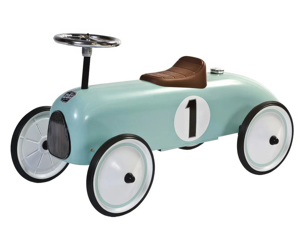 Retro Roller Colin Push Car - Mint Green