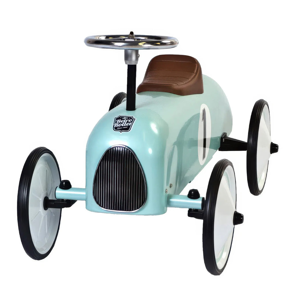 Retro Roller Colin Push Car - Mint Green