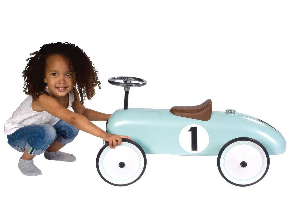 Retro Roller Colin Push Car - Mint Green