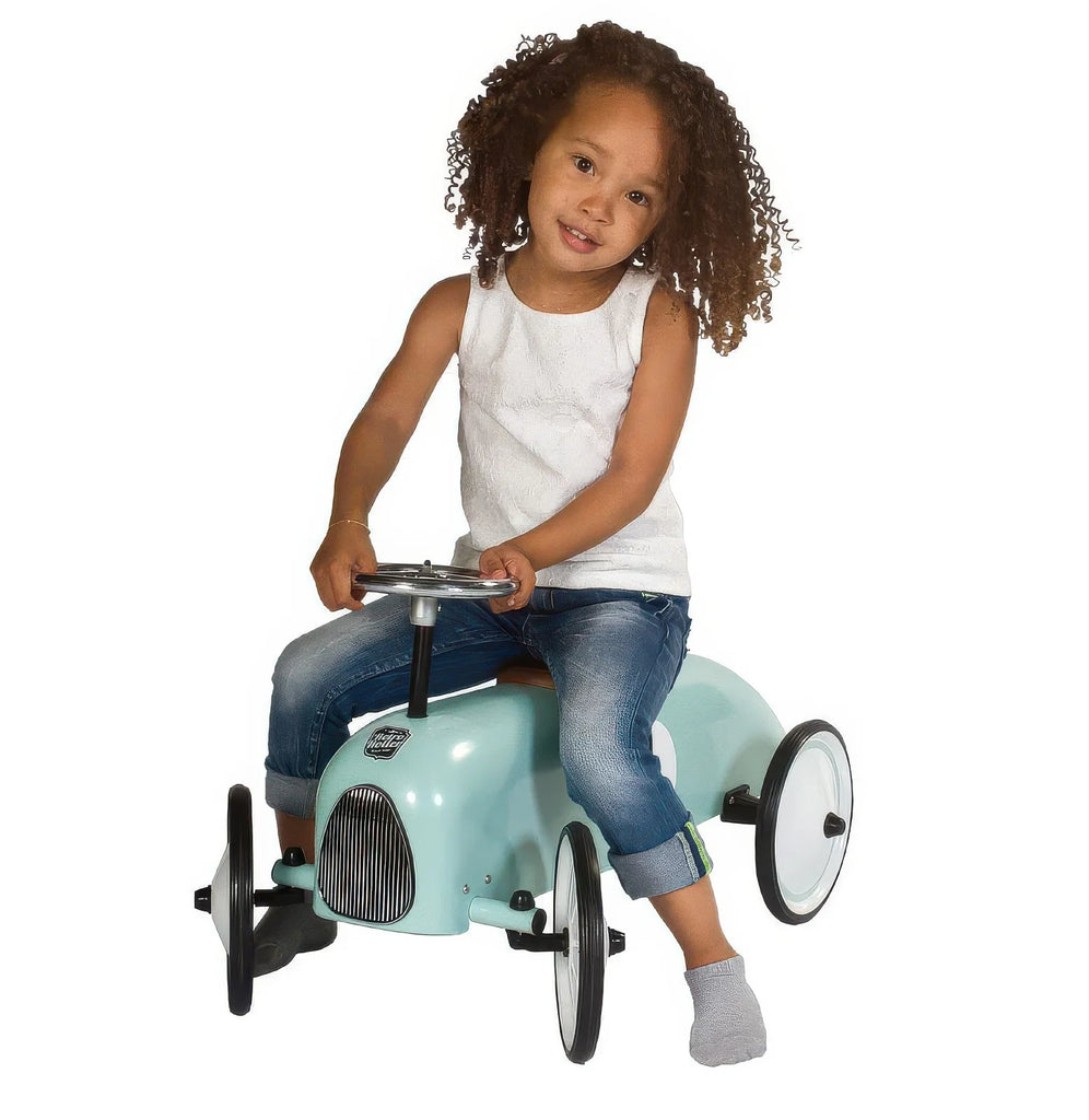 Retro Roller Colin Push Car - Mint Green