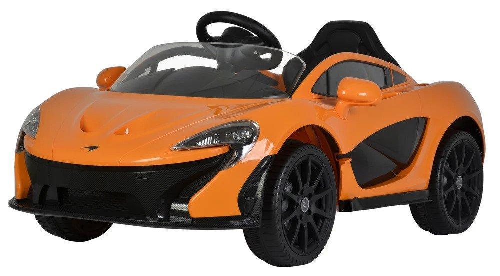 RICCO Mclaren P1 12V Battery Powered Kids Electric Ride-on Toy Car Orange Ride-on Toys
