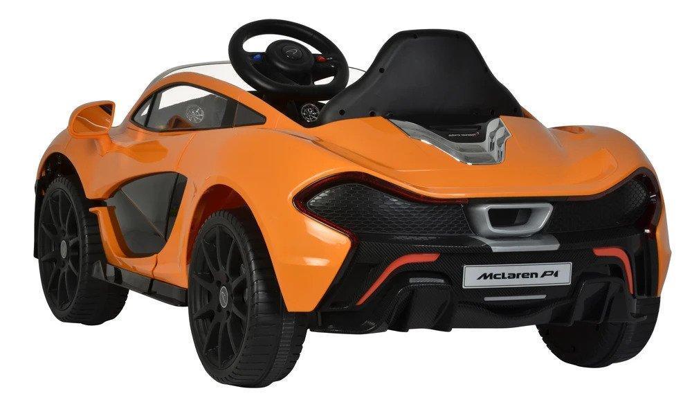 RICCO Mclaren P1 12V Battery Powered Kids Electric Ride-on Toy Car Orange Ride-on Toys