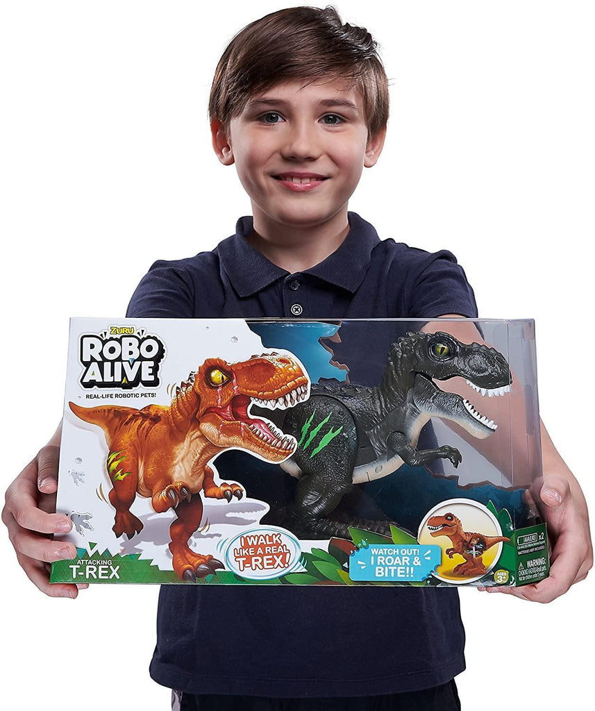 Robo Alive Attacking T-Rex - TOYBOX