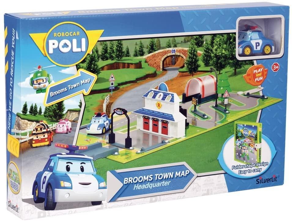Robocar Poli Broom Town Map - TOYBOX Toy Shop
