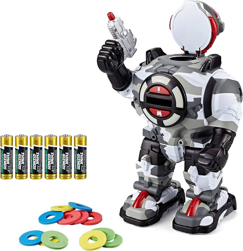RoboShooter Remote Control Interactive Robot - White - TOYBOX Toy Shop