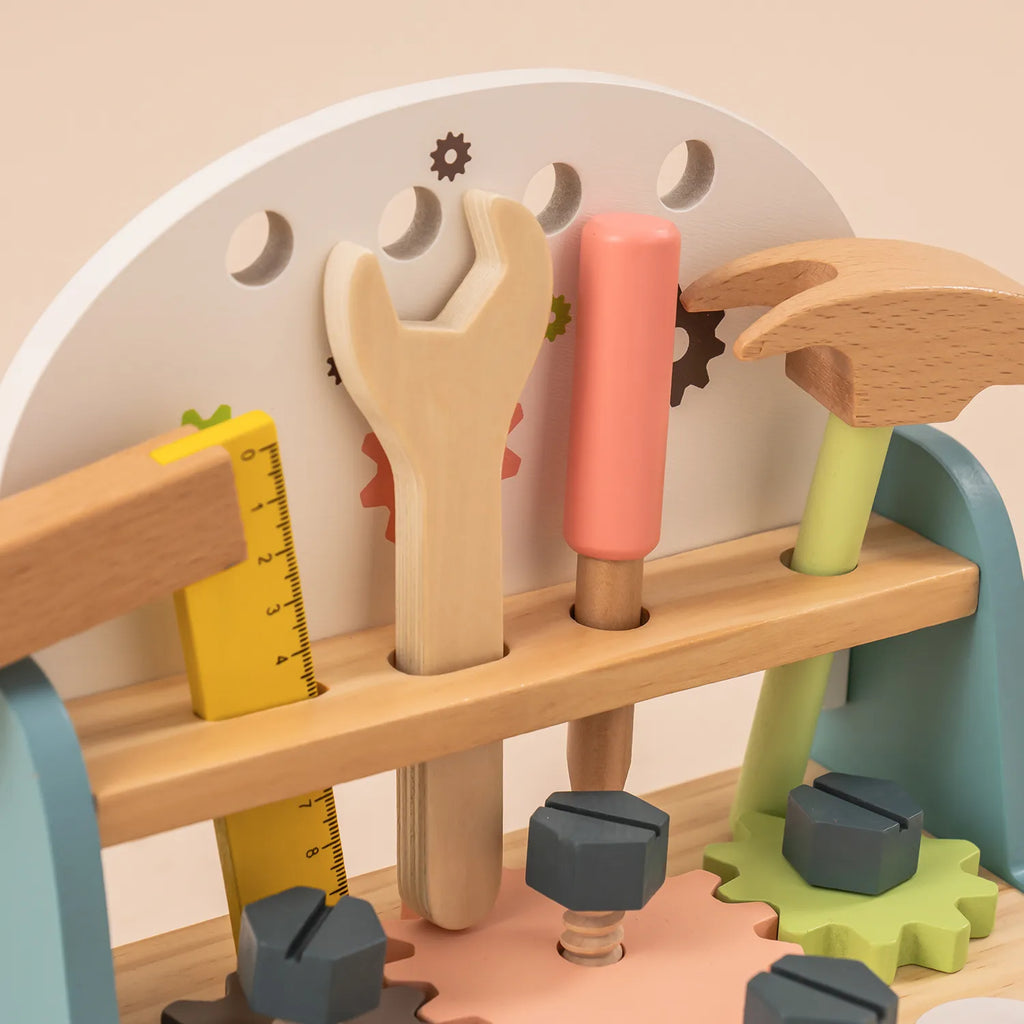 ROBUD Mini Wooden Play Tool Workbench Set - TOYBOX Toy Shop