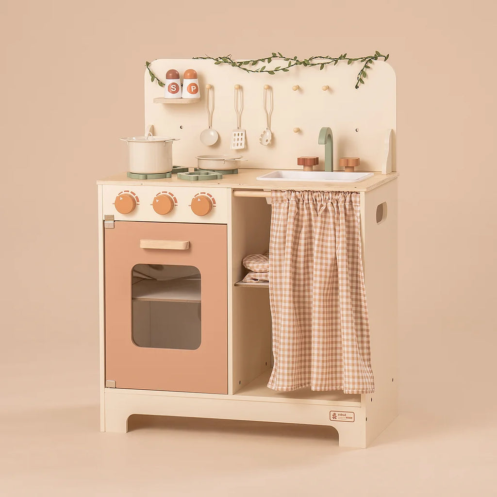 ROBUD Rustic Wooden Play Kitchen - TOYBOX Toy Shop