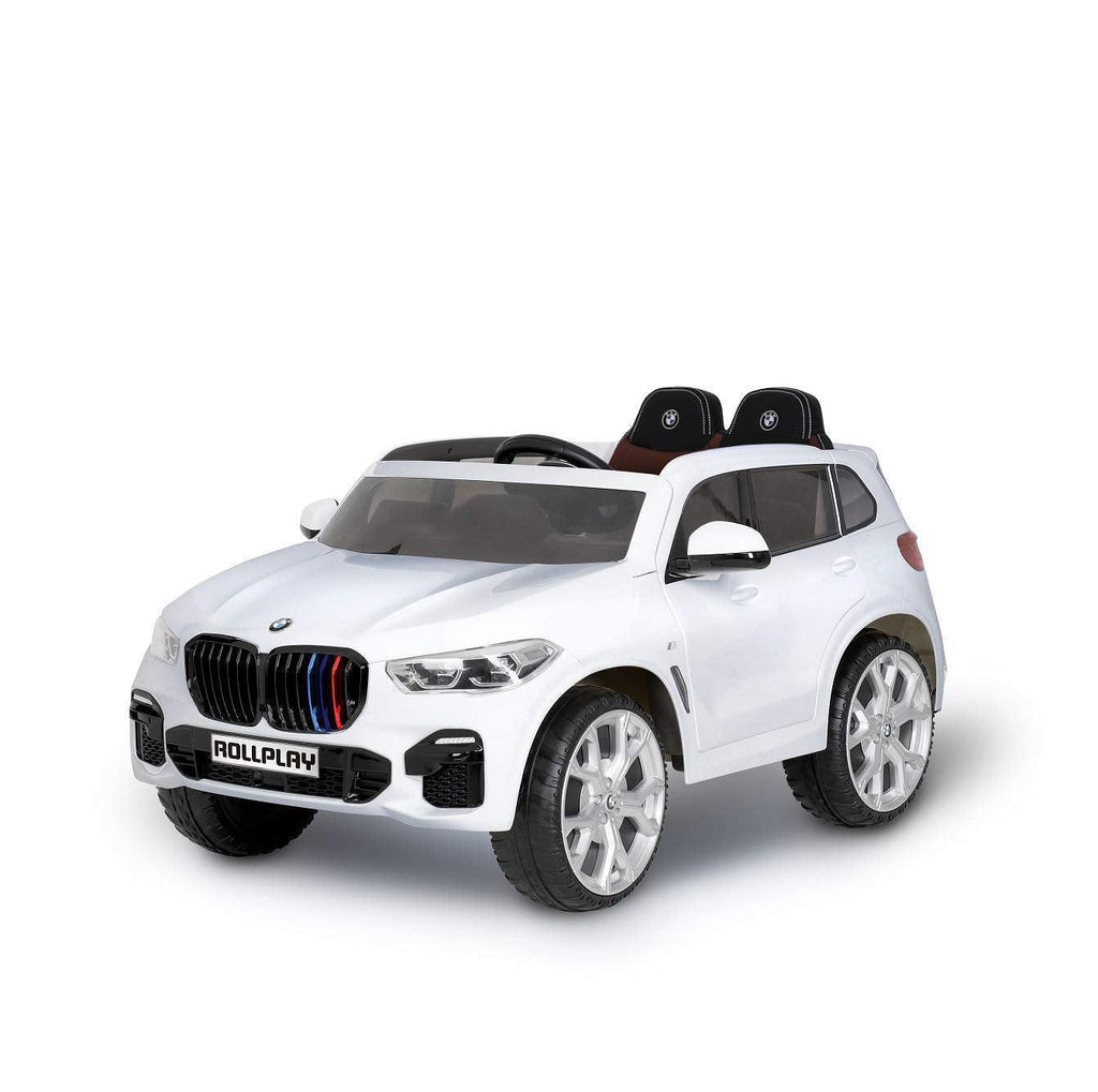 ROLLPLAY Premium BMW X5 12V Battery Ride-on Car - White - TOYBOX Toy Shop