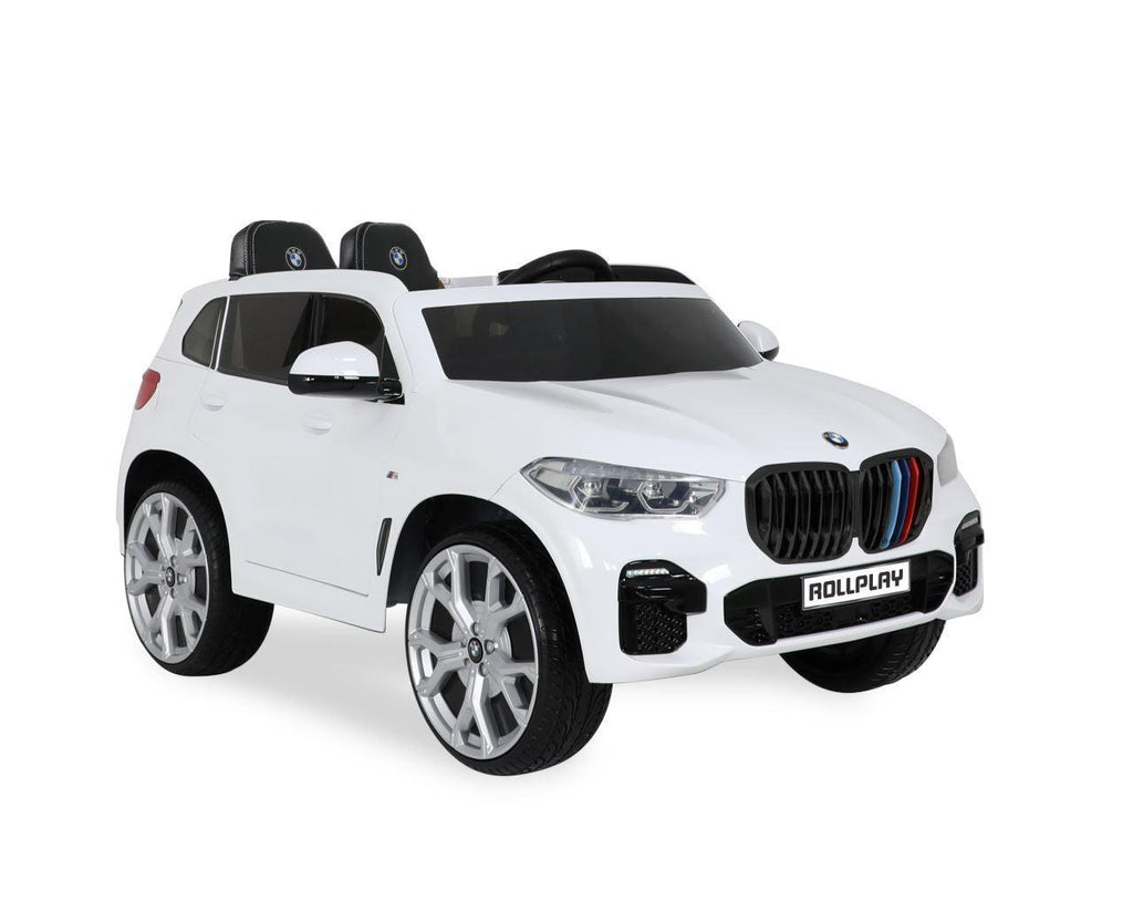 ROLLPLAY Premium BMW X5 12V Battery Ride-on Car - White - TOYBOX Toy Shop