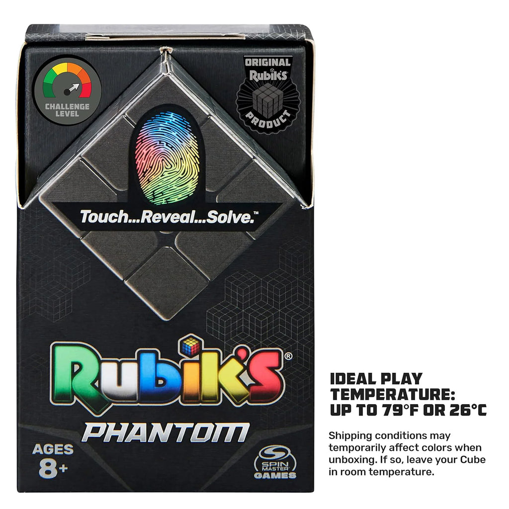 Rubik's Cube Phantom 3x3 Cube Black - TOYBOX Toy Shop