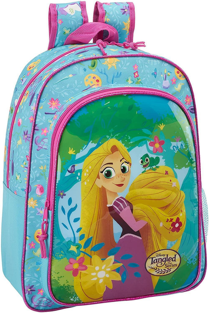 Safta Disney Tangled Children's Backpack, Blue /Pink - TOYBOX