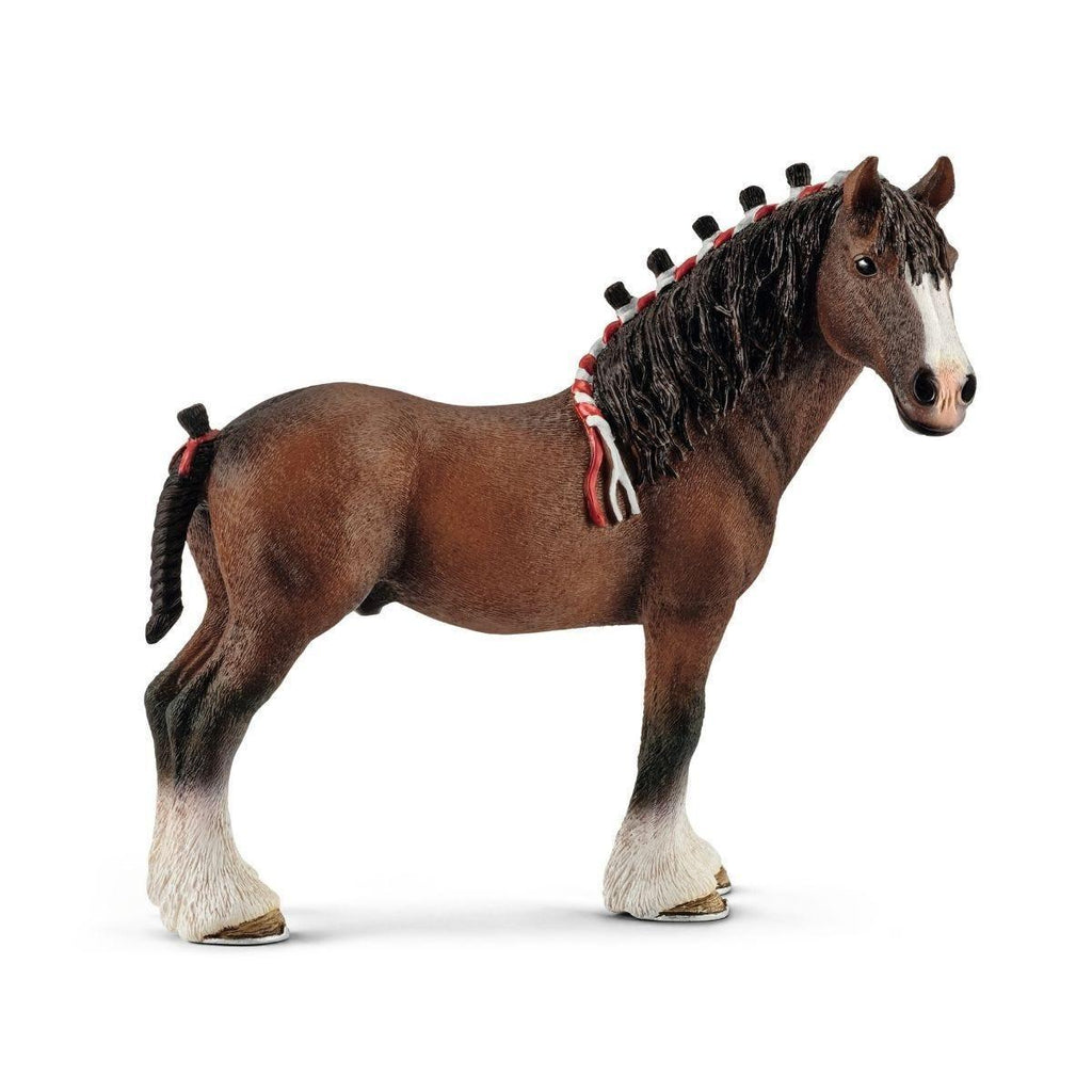 SCHLEICH 13808 Clydesdale Gelding Horse Figure - TOYBOX Toy Shop