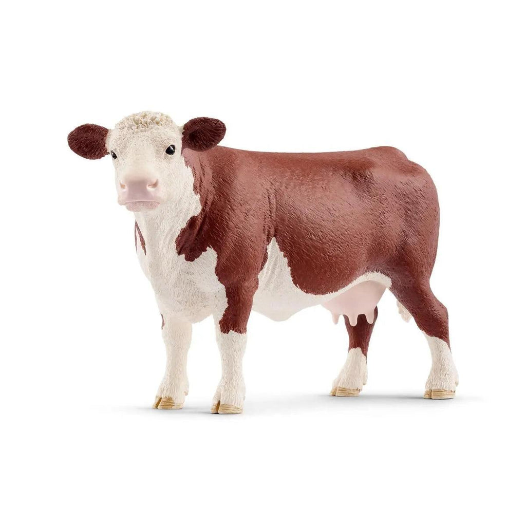 SCHLEICH 13867 Hereford Cow Figure - TOYBOX Toy Shop