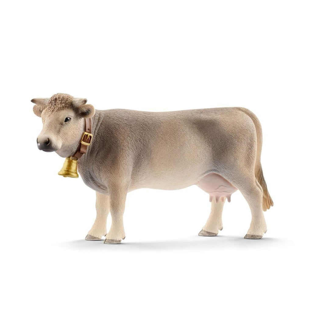 SCHLEICH 13874 Braunvieh Cow Figure - TOYBOX Toy Shop