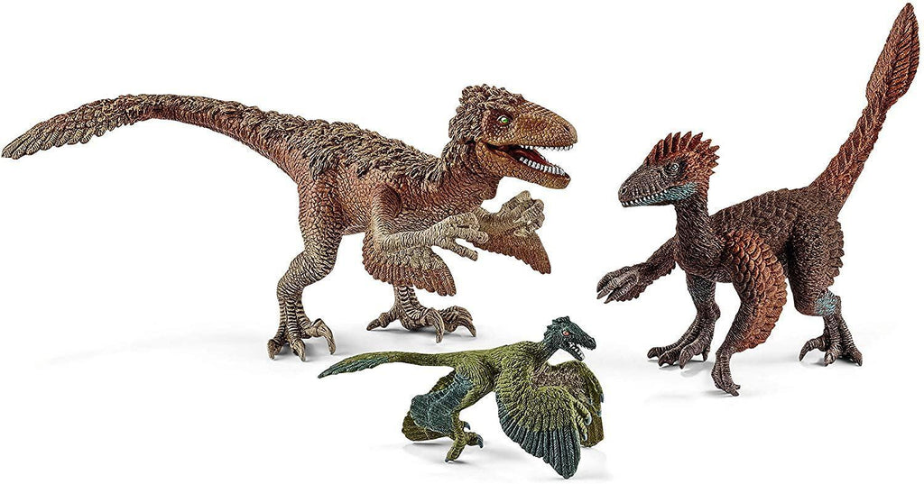 Schleich 42347 Dinosaurs Feathered Raptors Figures - TOYBOX Toy Shop
