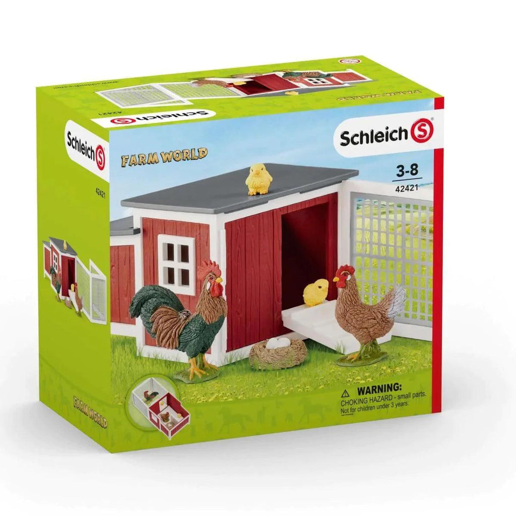 SCHLEICH 42421 Chicken Coop Playset - TOYBOX Toy Shop