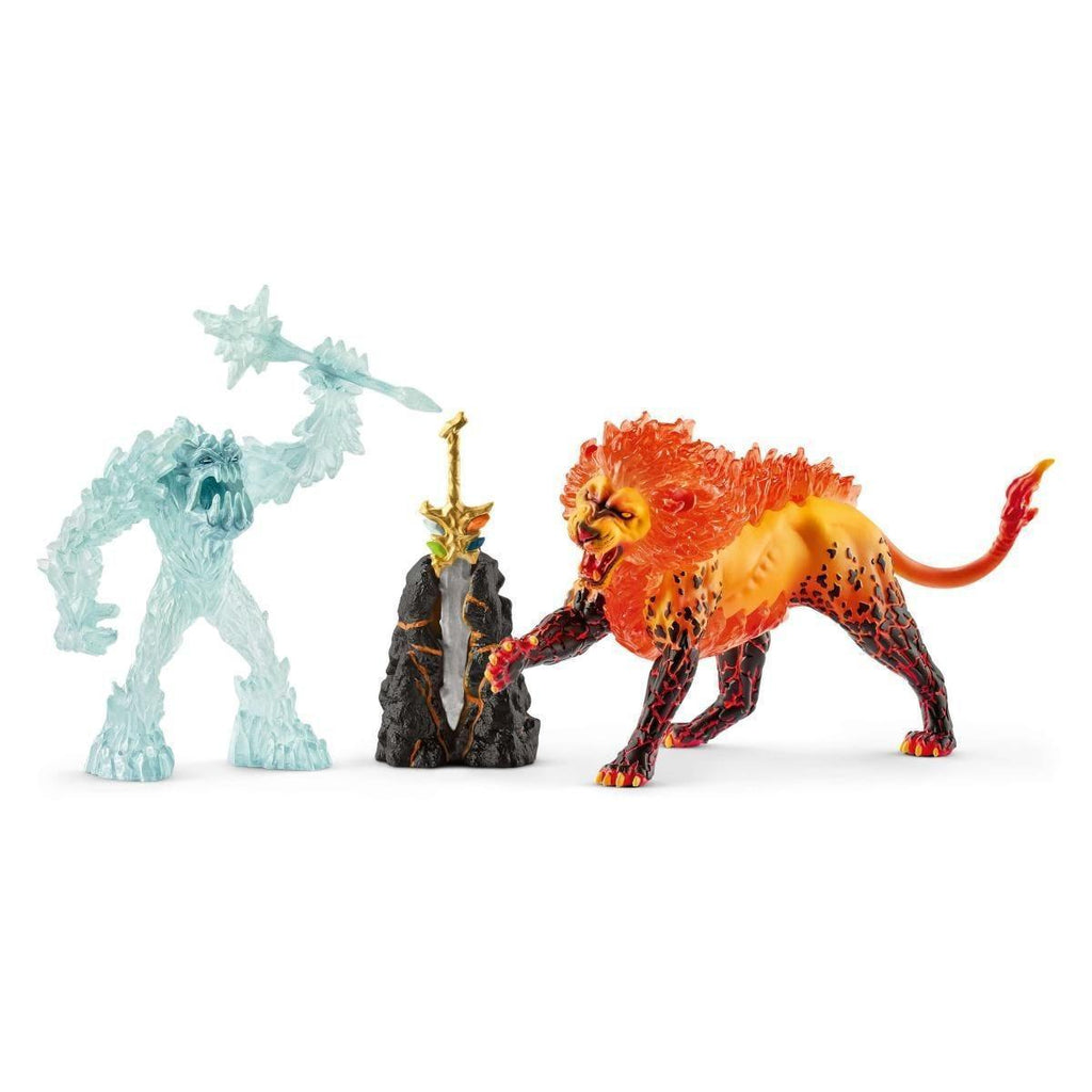 Schleich 42455 Battle for the Superweapon – Frost Monster vs. Fire Lion - TOYBOX Toy Shop