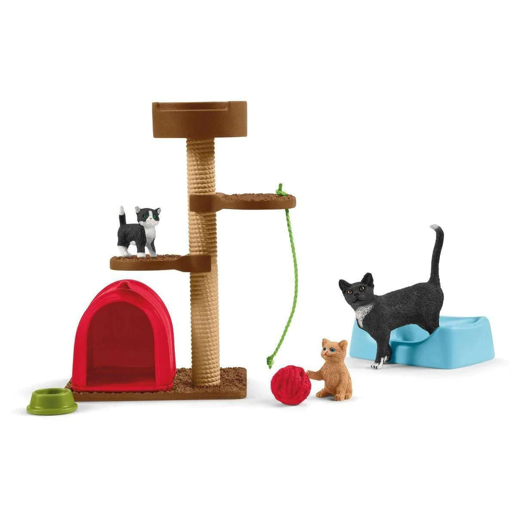 SCHLEICH 42501 Playtime For Cute Cats Playset - TOYBOX Toy Shop