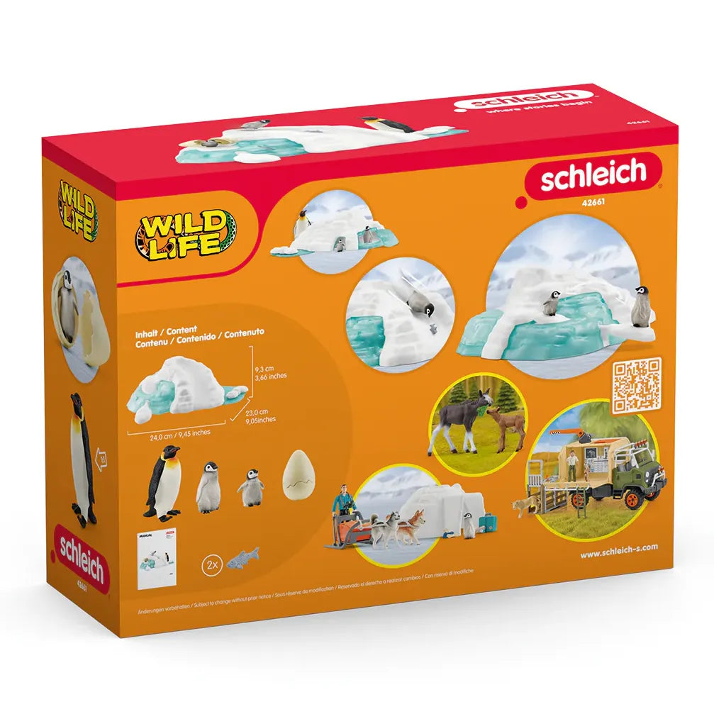Schleich 42661 Wildlife Penguin Family Fun Playset