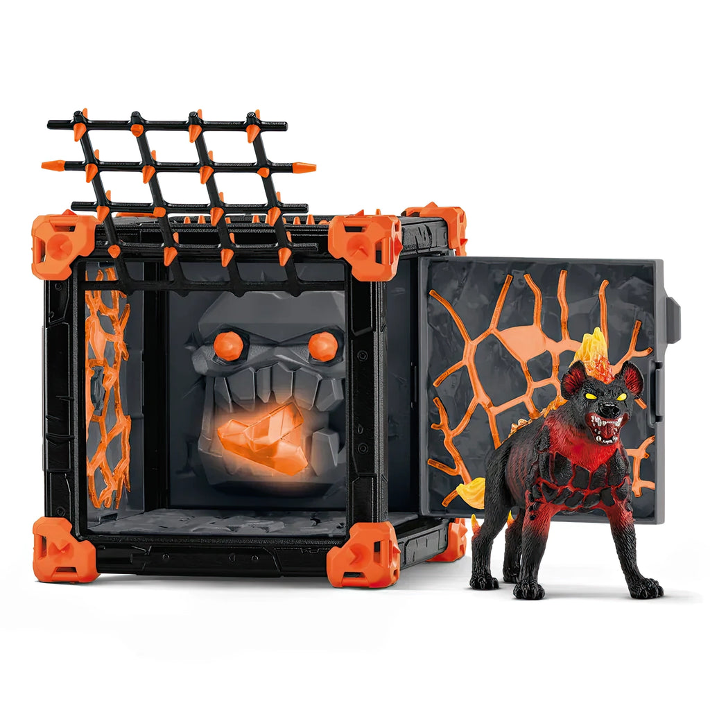 Schleich 42674 Battlecave Lava Hyena Action Playset