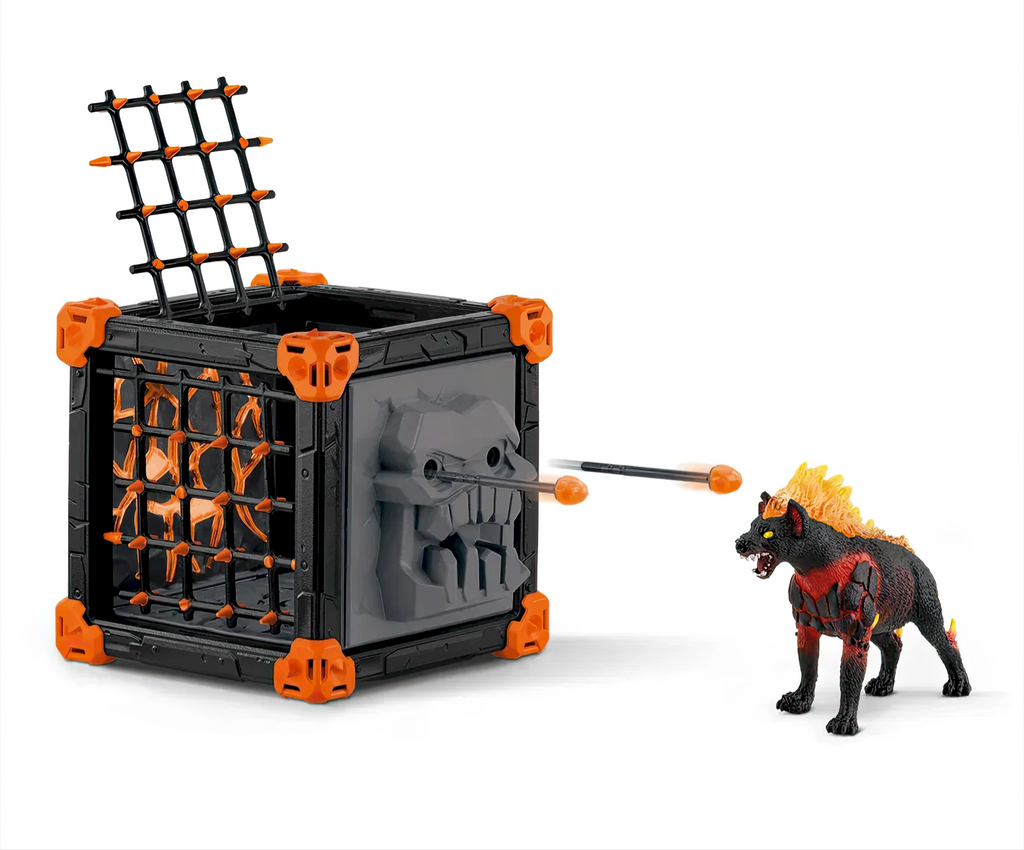 Schleich 42674 Battlecave Lava Hyena Action Playset