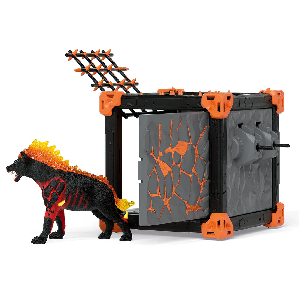Schleich 42674 Battlecave Lava Hyena Action Playset