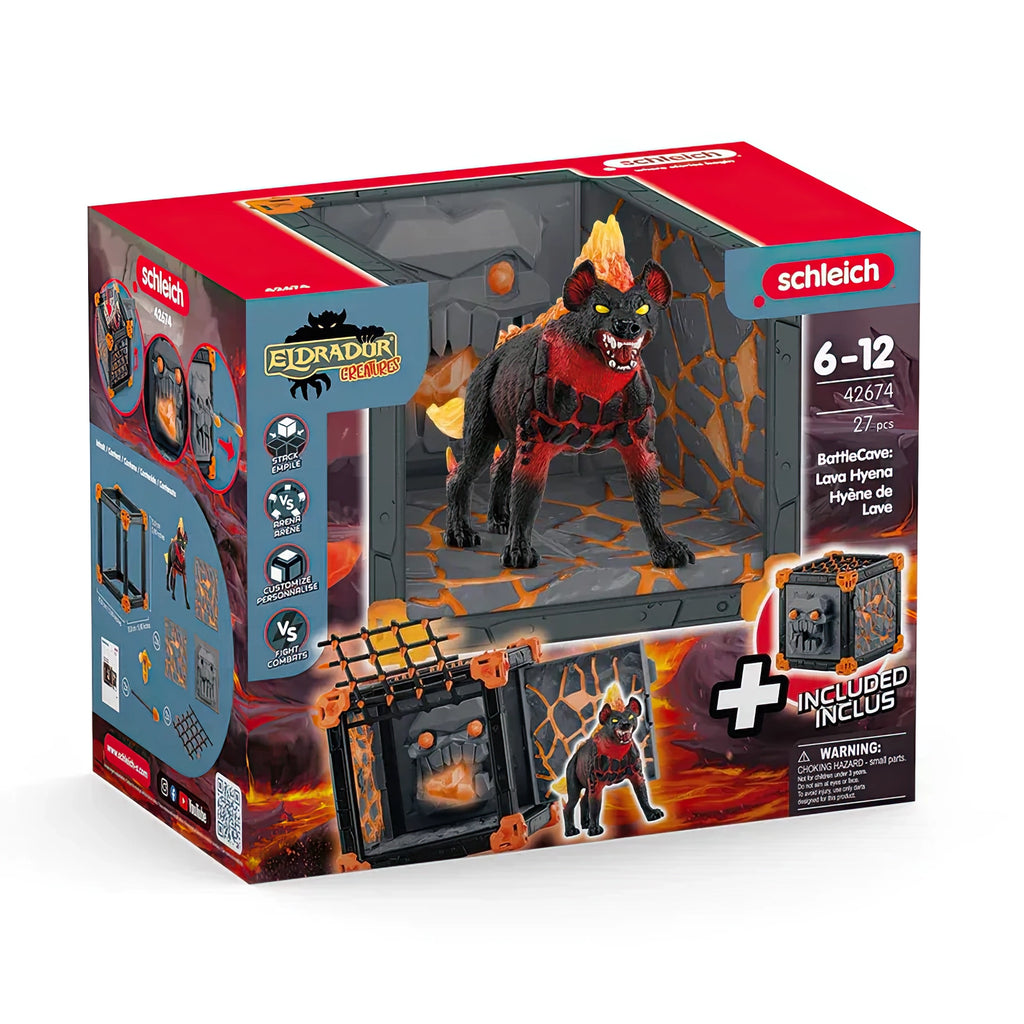 Schleich 42674 Battlecave Lava Hyena Action Playset