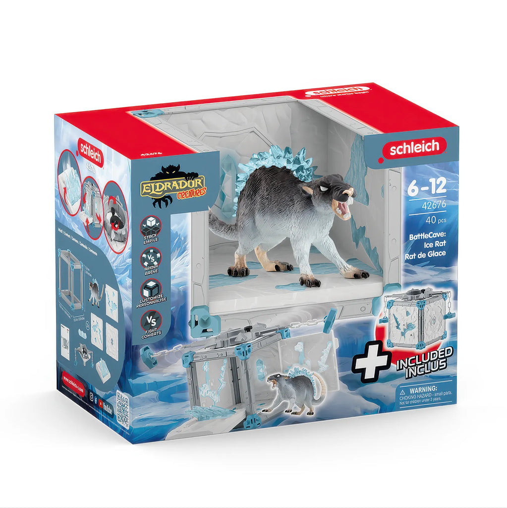 Schleich 42676 Eldrador Creatures Battlecave Ice Rat Playset