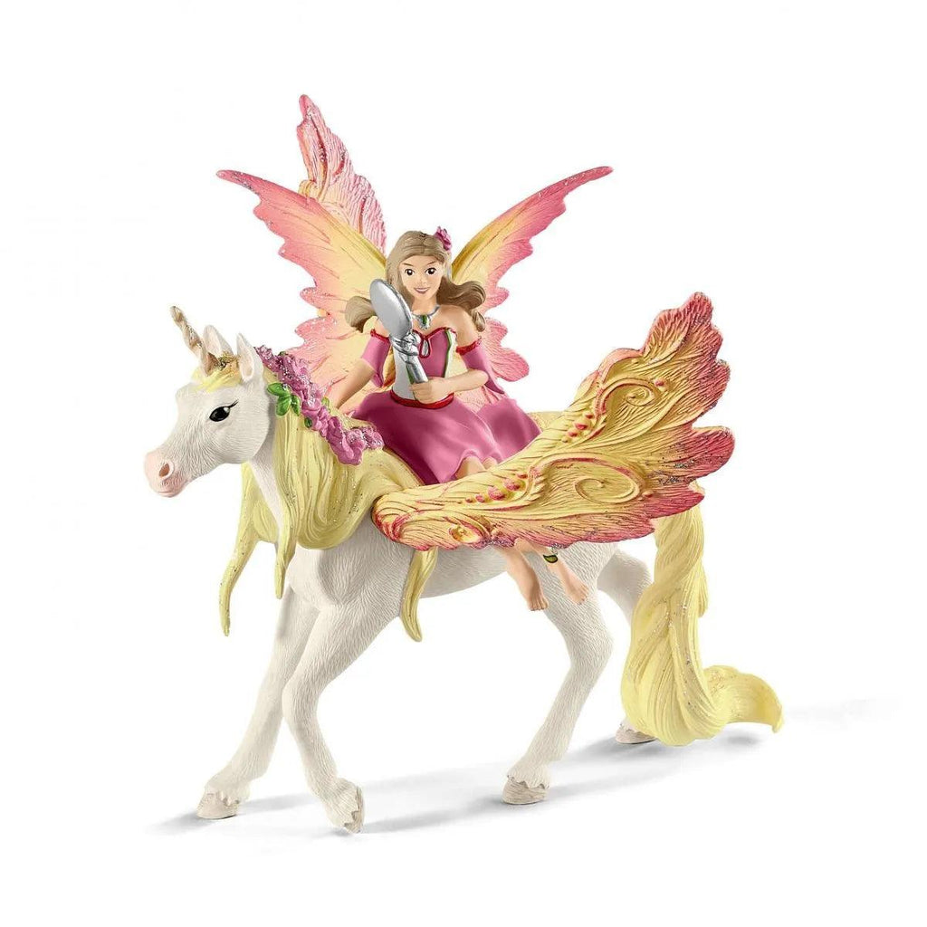 SCHLEICH 70568 Fairy Feya with Pegasus Unicorn Figure - TOYBOX Toy Shop