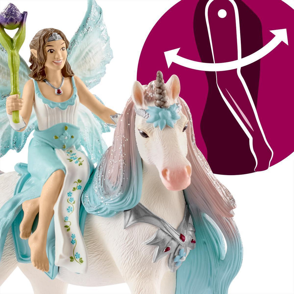 Schleich 70569 Fairy Eyela With Princess Unicorn - TOYBOX Toy Shop
