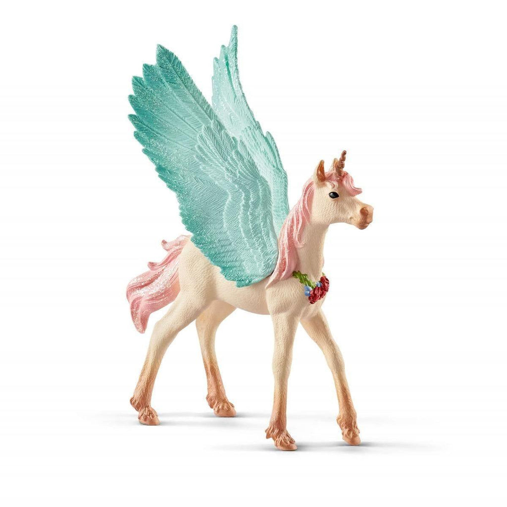 Schleich 70575 Decorated Unicorn Pegasus Foal Figure - TOYBOX Toy Shop