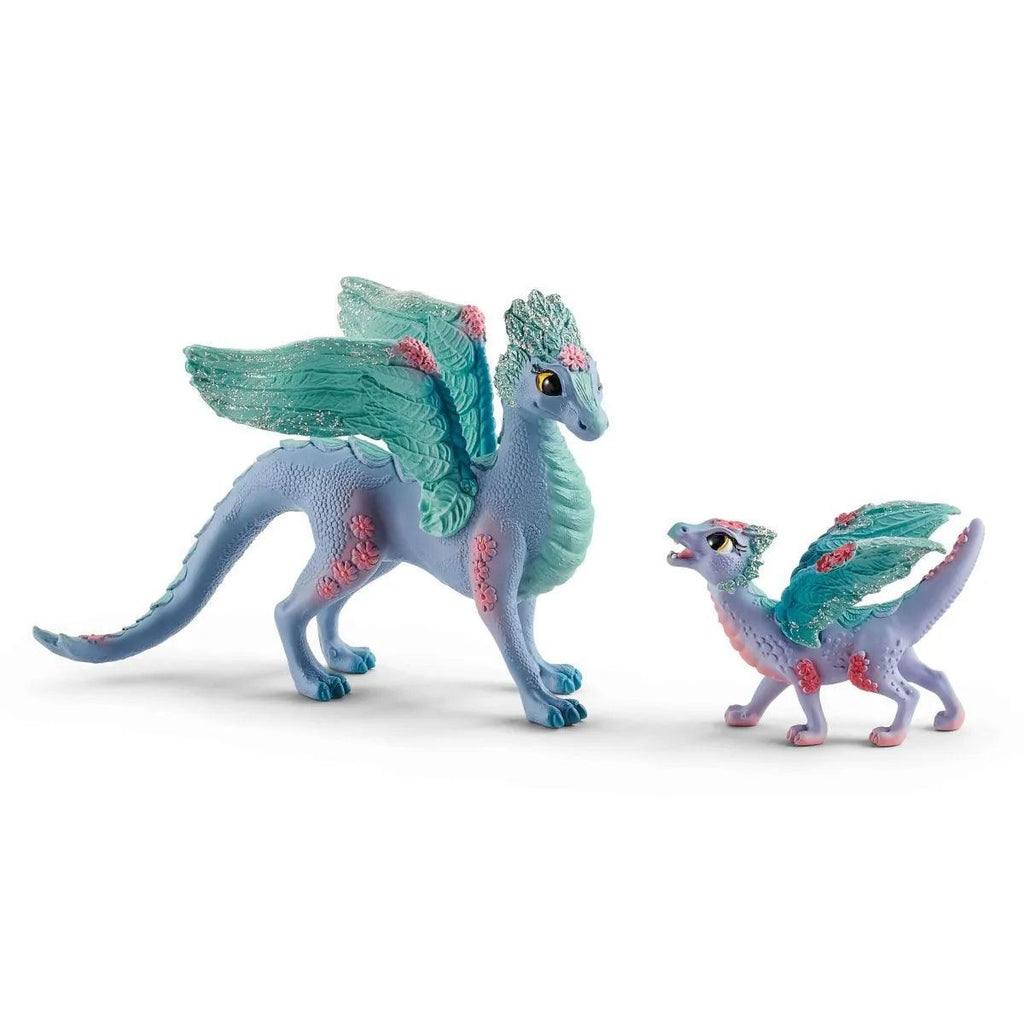 SCHLEICH 70592 Blossom Dragon Mother and Child Figure - TOYBOX Toy Shop