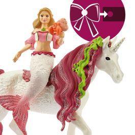 Schleich 70593 Mermaid Feya On Underwater Unicorn Figure - TOYBOX Toy Shop
