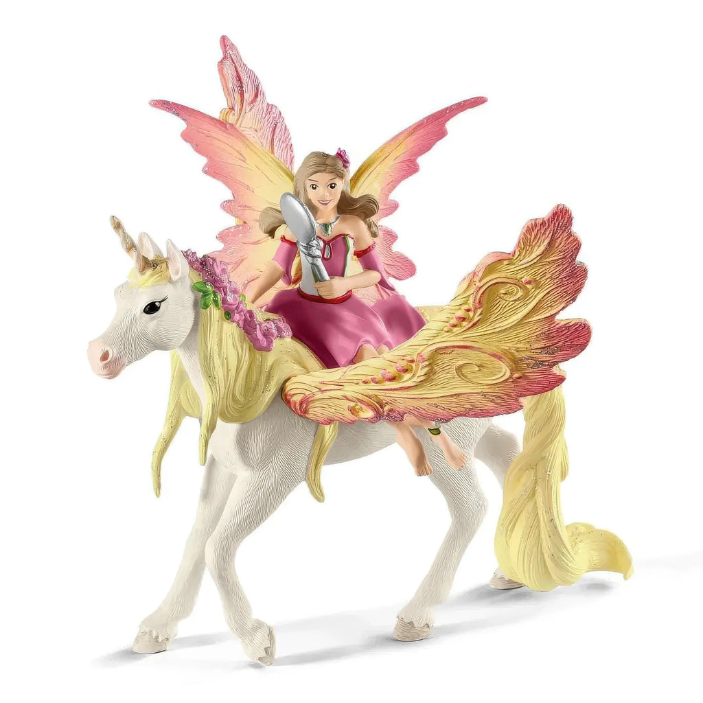 SCHLEICH 70568 Fairy Feya with Pegasus Unicorn Figure - TOYBOX Toy Shop