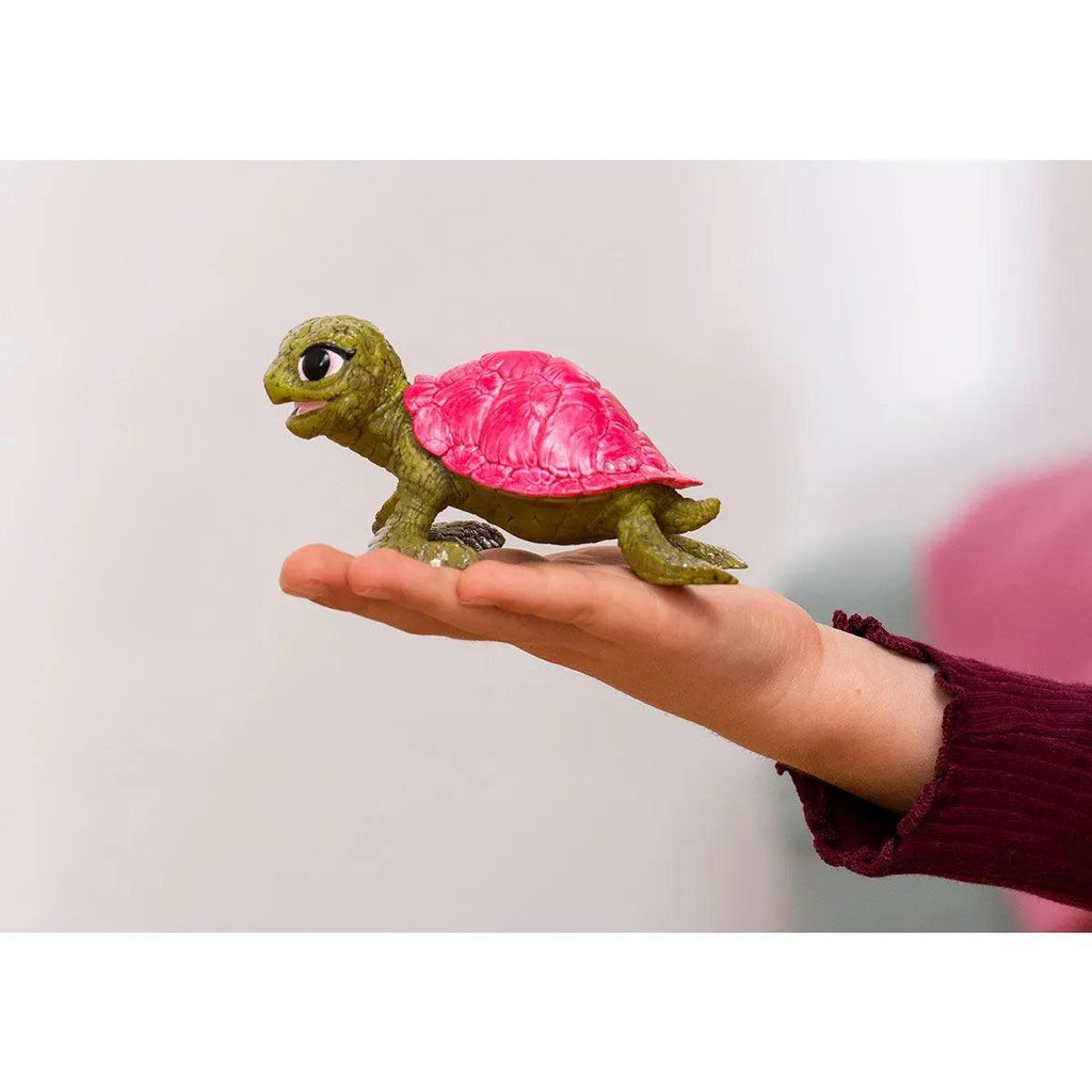 SCHLEICH Pink Sapphire Turtle Figure - TOYBOX Toy Shop
