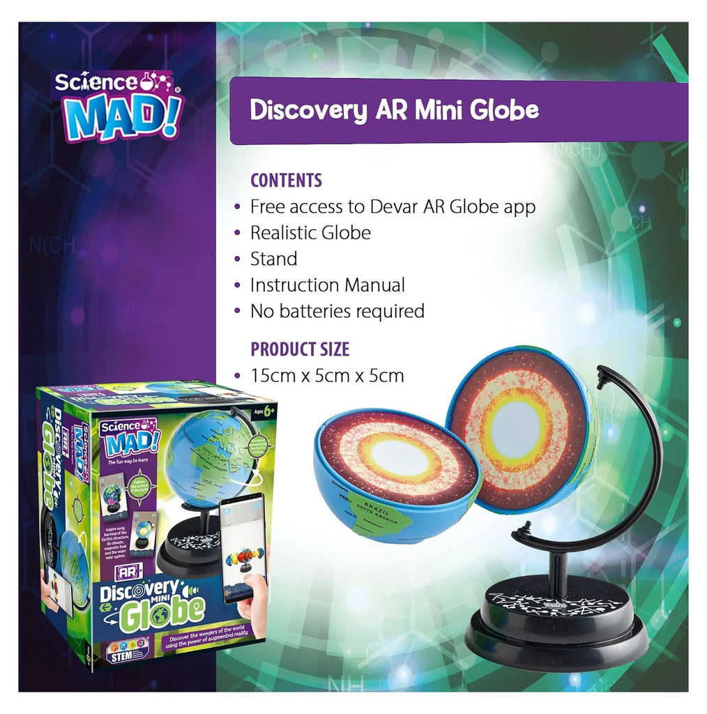 Science Mad AR Mini Globe - TOYBOX Toy Shop