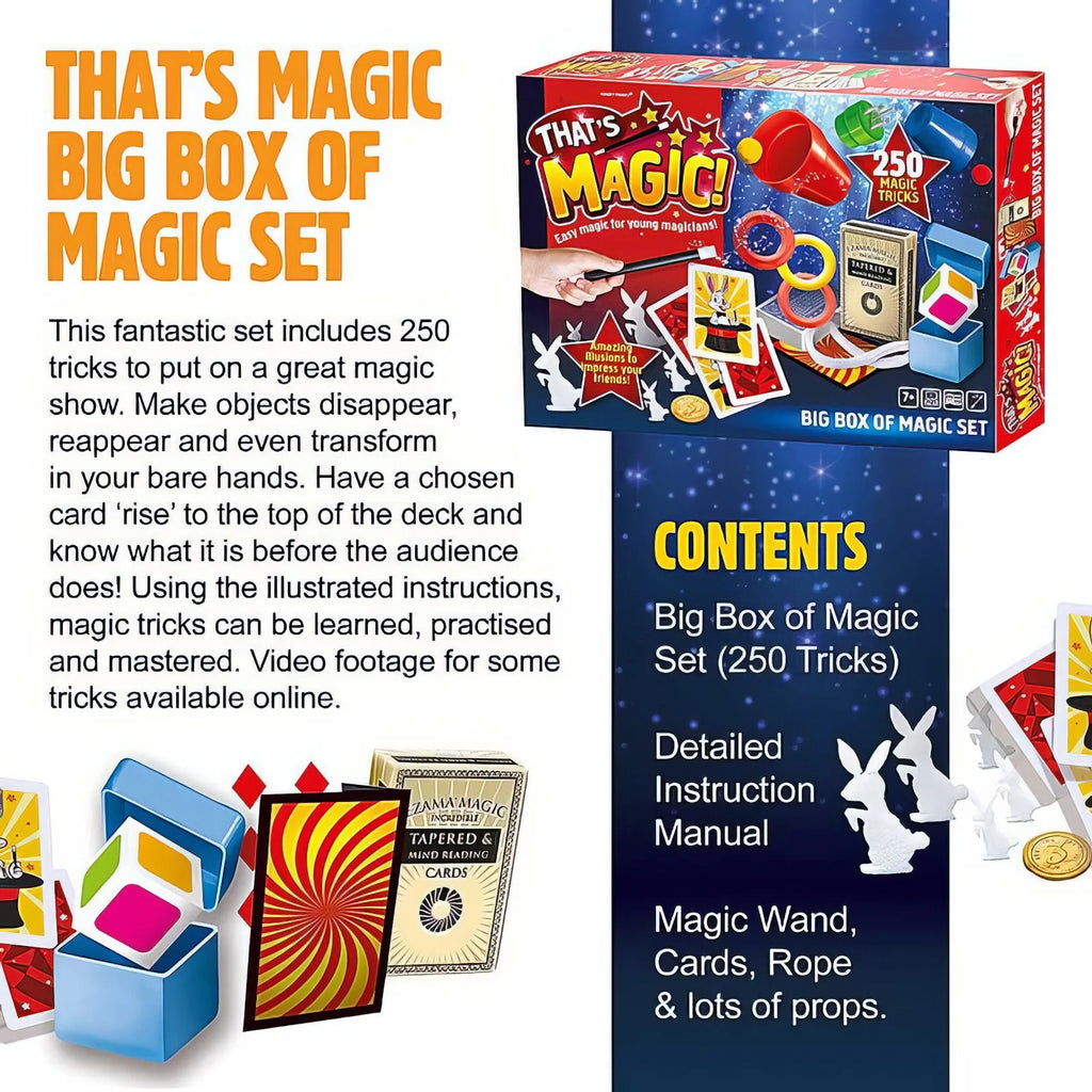 Science Mad Big Box of Magic Set (250 Tricks) - TOYBOX Toy Shop