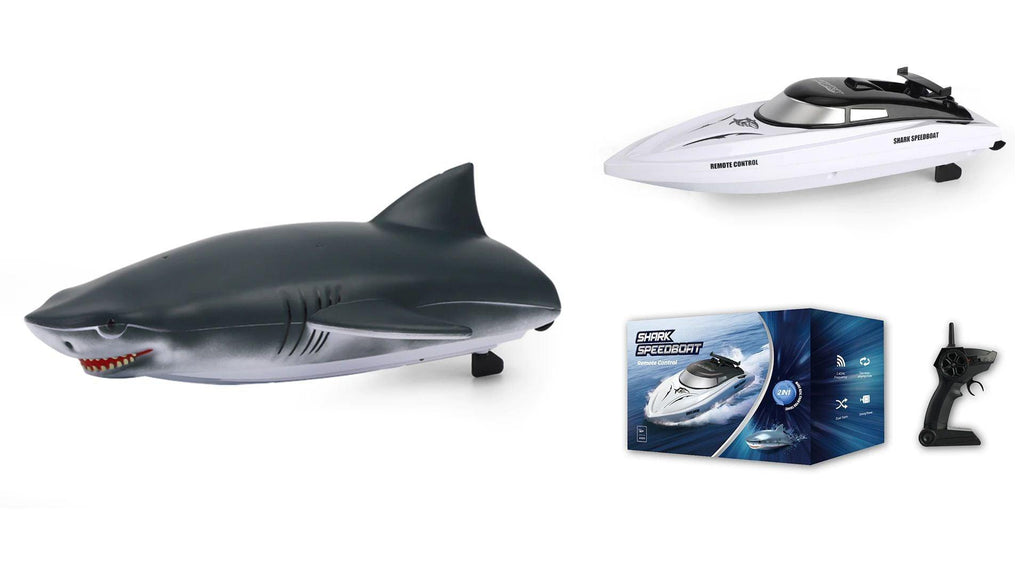 Shark Head 2-in-1 Remote Controlled RC Speed Boat - TOYBOX Toy Shop