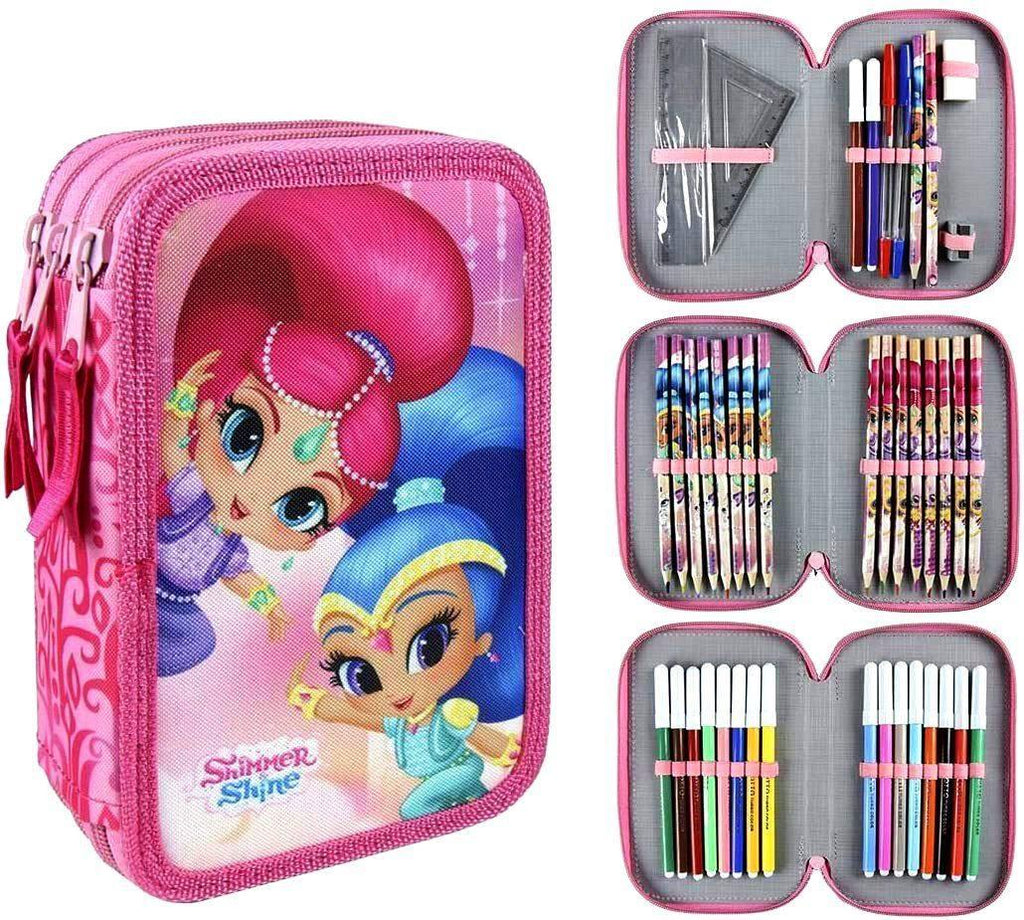 Shimmer & Shine Triple Filled Pencil Case - TOYBOX Toy Shop