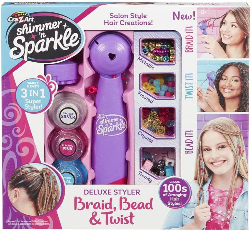 Shimmer and Sparkle Deluxe Bead Twist Braiding Styler - TOYBOX Toy Shop