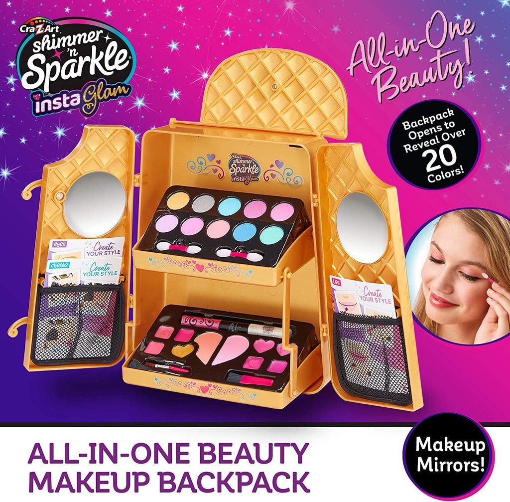 Shimmer 'n Sparkle InstaGlam All-in-One Beauty Makeup Backpack - TOYBOX Toy Shop