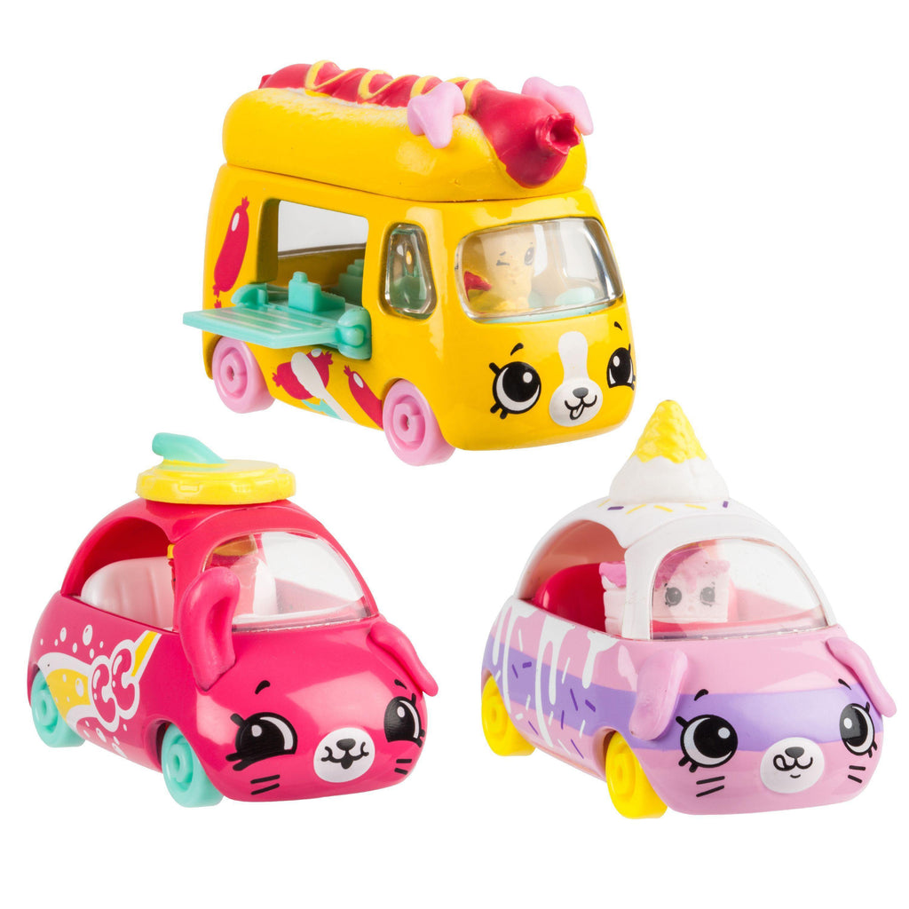 Shopkins Cutie Cars 3-Cars Pack - Assortment - TOYBOX Toy Shop