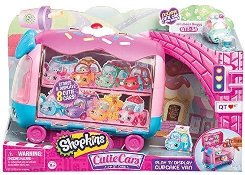 Shopkins  Cutie Cars Play 'N' Display Cupcake Van Playset - TOYBOX Toy Shop