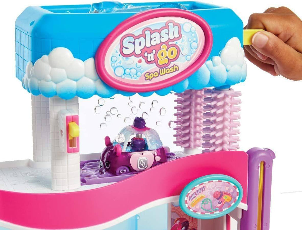 Shopkins Cutie Cars Toy, Splash 'n' Go Spa Wash Playset - TOYBOX