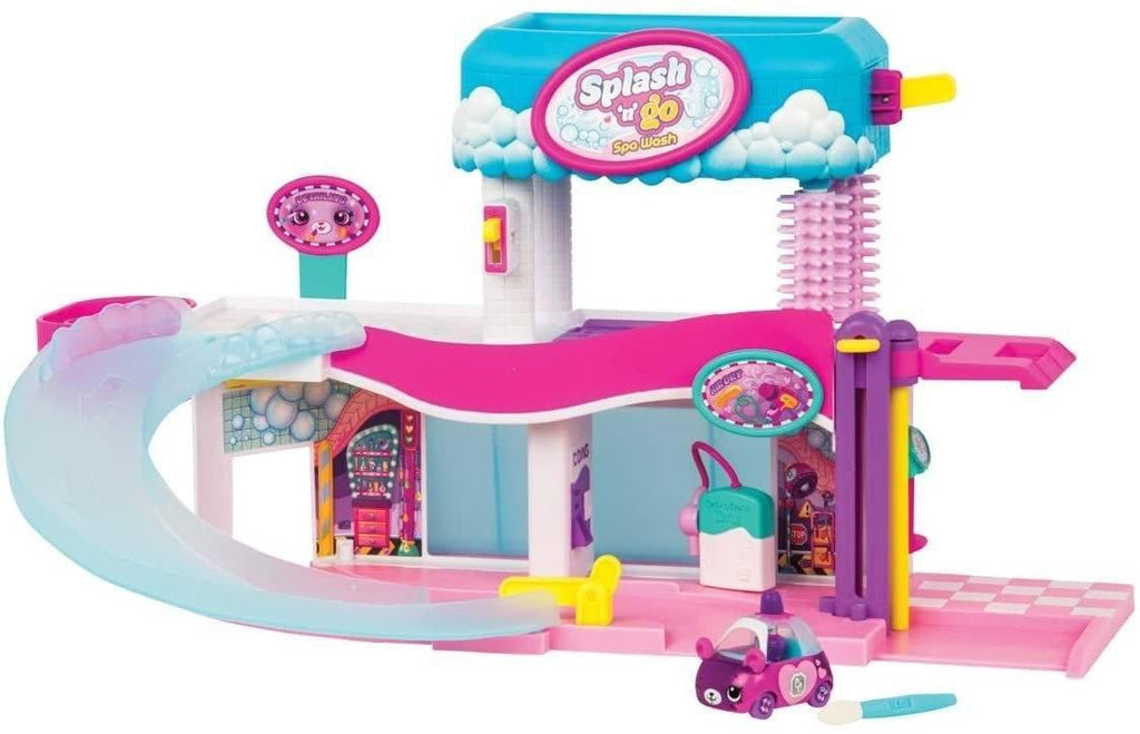 Shopkins Cutie Cars Toy, Splash 'n' Go Spa Wash Playset - TOYBOX Toy Shop